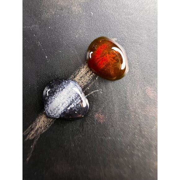 Vintage amethyst and marcasite sterling silver dangle earrings - Picture 6 of 16